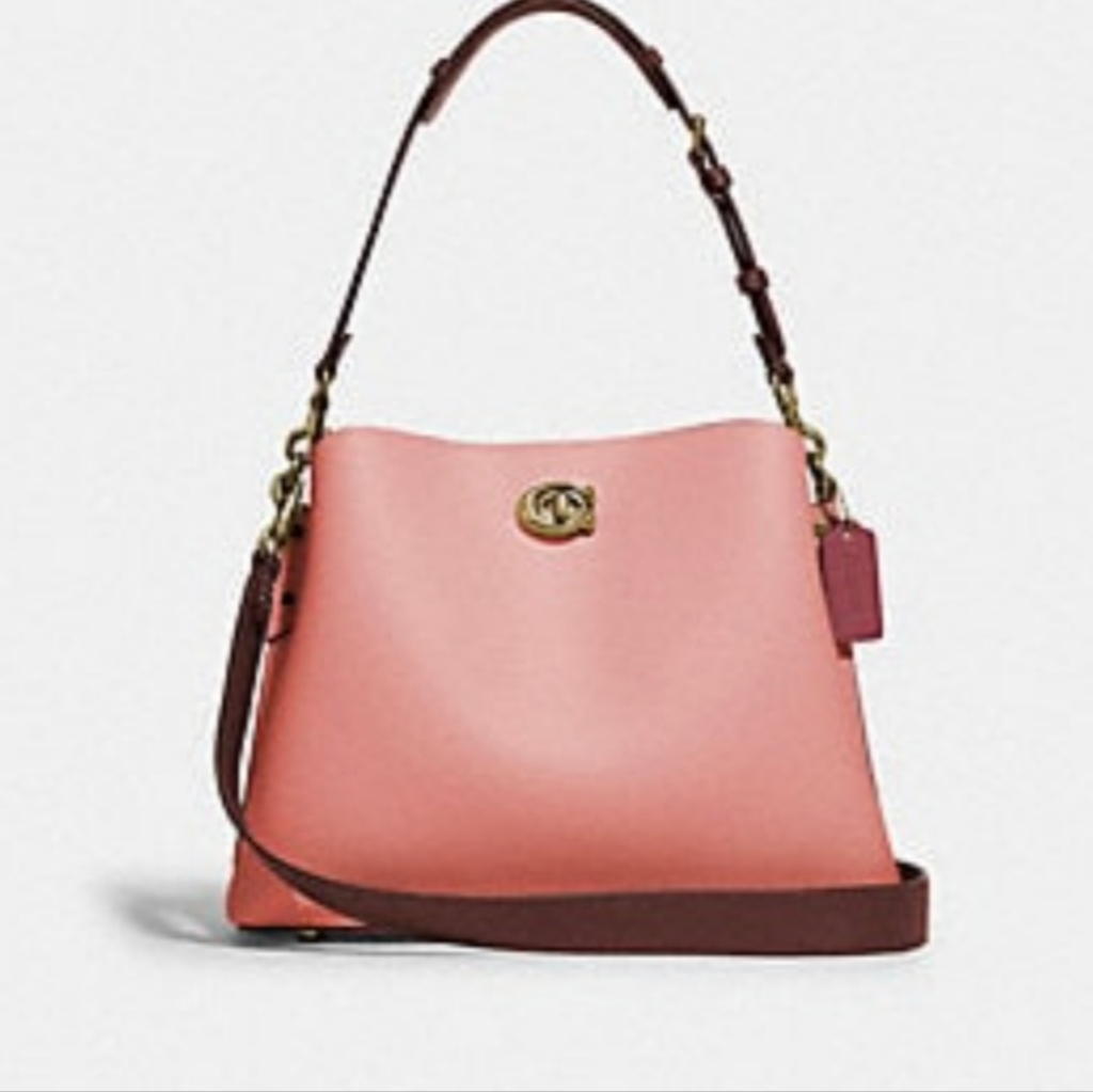 Coach Willow Bucket Bag (Coral)